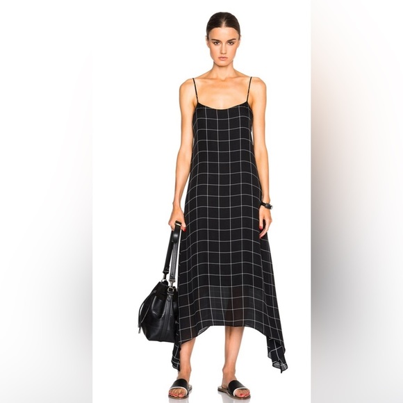 Jenni Kayne Dresses & Skirts - Rare Jenni Kayne Grid Print Georgette Dress